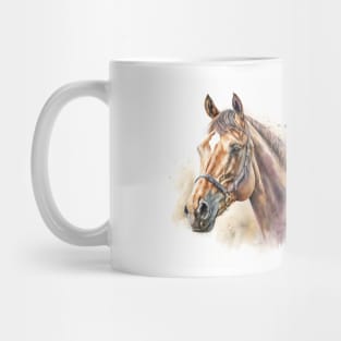 Horse Watercolour Painting Mug